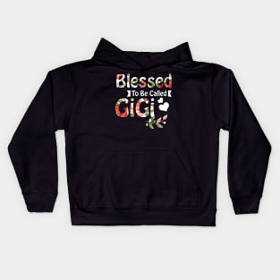 Womens Funny Blessed To Be Called GiGi Design Mothers Kids Hoodie